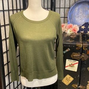 ZARA Green Knit Lightweight Sweater